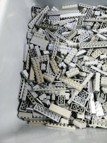Lego - geen serie - 01. Partij van 1000 lichtgrijze