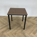 Eromes kantinetafel 70x70 cm,  bruin - antraciet, Gebruikt, Bureau