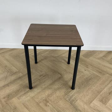 Eromes kantinetafel 70x70 cm,  bruin - antraciet, Gebruikt, Bureau
