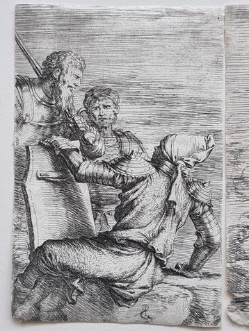 Salvator Rosa (1615-1673) - lot. of 3 Liber Primus delle, Antiek en Kunst