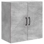 vidaXL Wandkast Betongrijs 59 x 31 x 60 cm Bewerkt hout, Huis en Inrichting, Verzenden, Nieuw