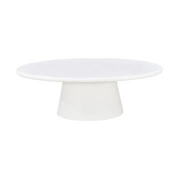 Salontafel Mangohout Ovaal Maya Microcement 120 Wit cm, Verzenden, Nieuw, Industriële meubels, Ovaal