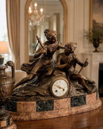 Figurale pendule (3) - No Reserve Price - Zinklegering,