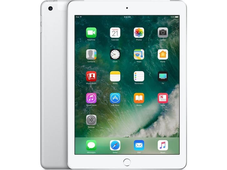 Apple iPad Wi-Fi + Cellular - 32GB - 9,7 - Zilver (2017), Computers en Software, Apple iPads, Zo goed als nieuw, Verzenden