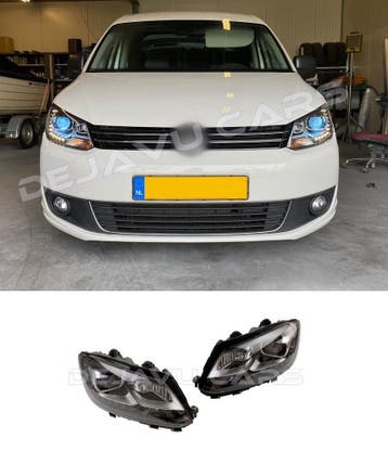 Bi Xenon Look LED Koplampen voor Volkswagen Caddy, Auto diversen, Ophalen of Verzenden