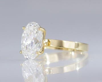 Zonder minimumprijs - Ring - 14 karaat Geel goud - 5.00ct., Nieuw