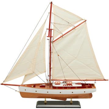 Zeilboot Model 58cm Wit, Ophalen of Verzenden, Nieuw