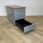 ladeblok 4 lades (hxbxd) 60x44x82 cm,  grijs -  cognac, Gebruikt
