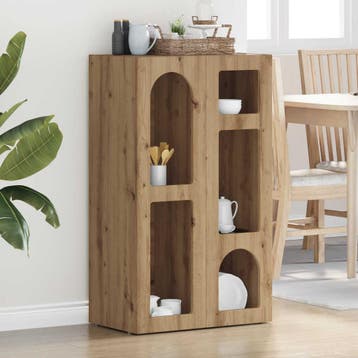 vidaXL Dressoir ELST Artisan Eiken 59 x 35 x 100,5 cm, Verzenden, Nieuw