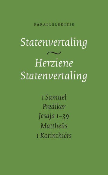 BIJBEL StV/HSV PARALLEL- 1SAM./PRED./JES.1-39/MATT./1KOR., Verzenden, Gelezen