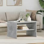vidaXL Salontafel Beton Grijs 60 x 50 x 40 cm Bewerkt hout, Verzenden, Nieuw