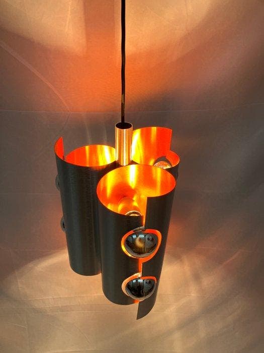 Luminaires Jalest - Lamp - Aluminium - Space Age design, Antiquités & Art, Antiquités | Éclairage