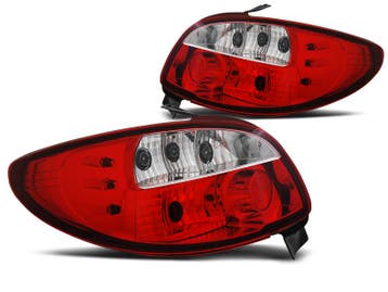 Achterlichten | geschikt voor Peugeot 206 1998- 3d 5d | rood, Verzenden, Nieuw, Peugeot