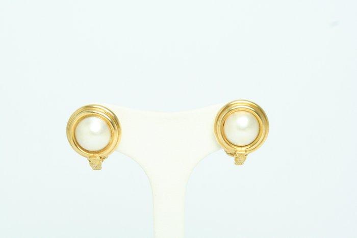 Oorbellen - 18 karaat Geel goud Parel - Oorbellen met parels, Bijoux, Sacs & Beauté, Boucles d'oreilles