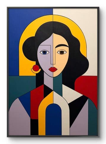 Marcel Mendez - Fragmented Face #83 -XL- ( No reserve )