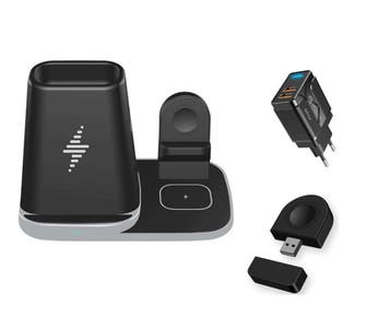 DrPhone LEVEL2 - Draadloze Oplader - 4 in 1 - Docking, Verzenden