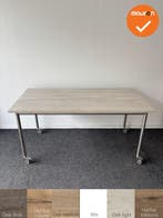 Ahrend - Move-it - verrijdbare vergadertafel 160x80 - bladkl, Vergader- of Presentatieruimte, Ophalen of Verzenden, Gebruikt, Tafel