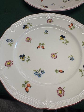 Villeroy & Boch - petit fleur - Ontbijtbord (6) - petit, Antiek en Kunst