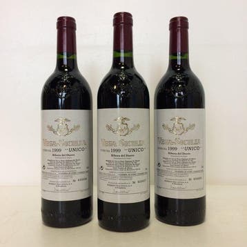 1999 Vega Sicilia Unico - Ribera del Duero Gran Reserva - 3, Verzamelen, Wijnen, Nieuw