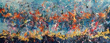 Ivanka Matiss - Ocean garden N:38 XXL, Antiek en Kunst