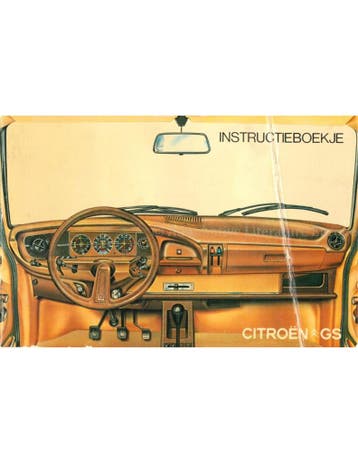 1978 CITROEN GS INSTRUCTIEBOEKJE NEDERLANDS, Autos : Divers, Modes d'emploi & Notices d'utilisation