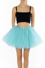 KIMU® Tutu Lichtblauw Tule Rokje M L 164 170 176 Licht Blauw, Kleding | Dames, Ophalen of Verzenden, Nieuw