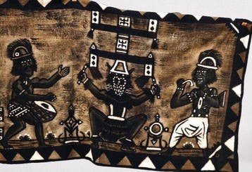 Large Senufo Tapestry - Korhogos - Iv. Coast. (Zonder