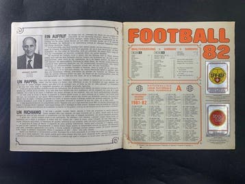 1981/82 Panini Complete Sticker Album - Football 82 (Swiss