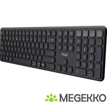 Trust Vaiya Toetsenbord Draadloos Zwart Azerty Belgisch, Verzenden, Nieuw