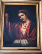 Europese school (XX) - Portrait of Hendrikje Stoffels, Antiek en Kunst
