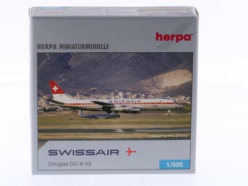 Schaal 1:500 Herpa 514996 Douglas DC-8-53 Swissair Reg. H..., Ophalen of Verzenden