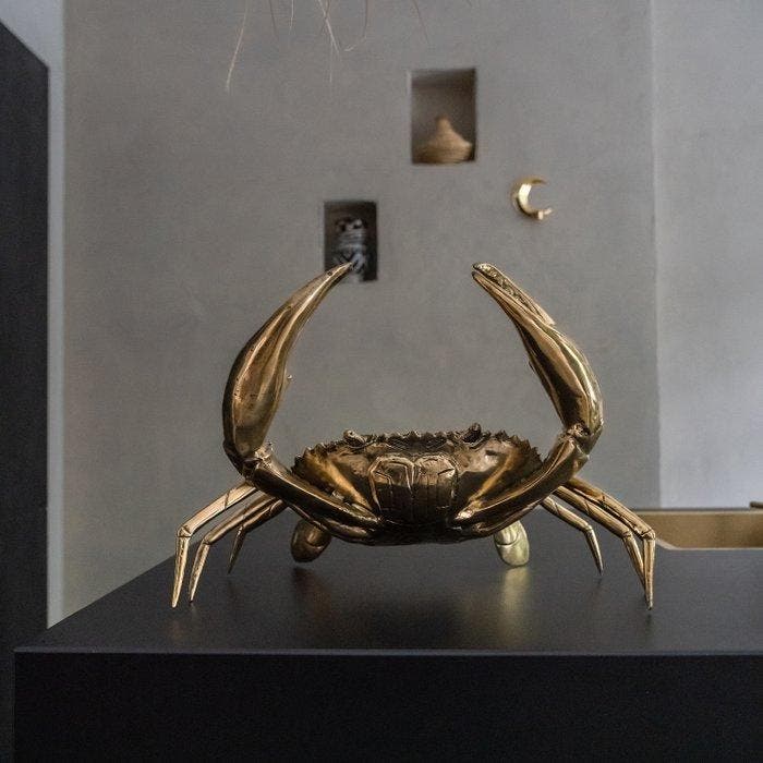 sculptuur, Sooka Interior - Extra Large Crab Sculpture - 34, Antiek en Kunst, Kunst | Designobjecten