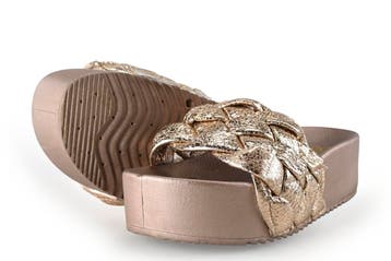 Colors of California Slippers in maat 37 Goud, Kleding | Dames, Schoenen, Slippers, Overige kleuren, Verzenden, Zo goed als nieuw