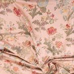 BA005 - Brokaatstof (Lampasso) Italiaans - Oudroze Zijde –