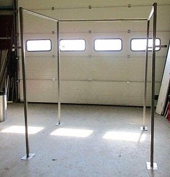 RVS Vleeshanger, Vleesrek B170 x D156 x H200cm U- vorm, Elektronische apparatuur, Koelkasten en IJskasten
