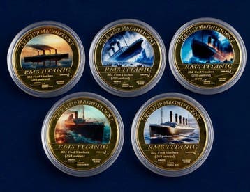 Themacollectie - Herdenkingscollectie met 24K goud verguld,, Verzamelen, Nieuw