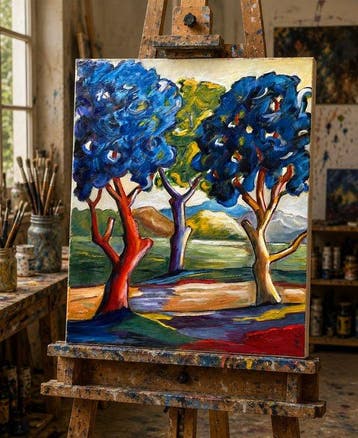 Guy Raimon Cuisinier (1940) - Les Arbres Bleus