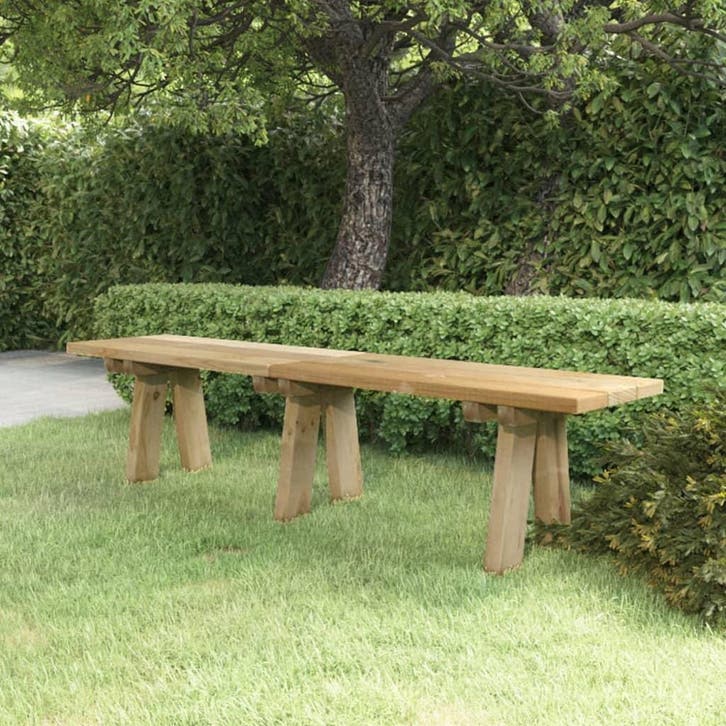 vidaXL Tuinbank 160 cm geïmpregneerd massief grenenhout, Tuin en Terras, Tuinsets en Loungesets, Nieuw, Verzenden