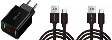 DrPhone PSX - Oplaadset- Geschikt Voor PS5 - 2x 3 Meter, Games en Spelcomputers, Verzenden, Nieuw