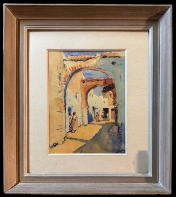 École Orientaliste (c. 1950) - Triptyque de Tétouan, I