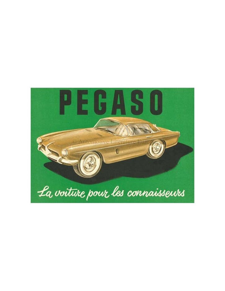 1957 PEGASO Z-103 BROCHURE FRANS, Livres, Autos | Brochures & Magazines, Enlèvement ou Envoi