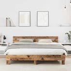 vidaXL Bedframe met hoofdeinde Oudhout 203 x 185 x 70 cm, Huis en Inrichting, Verzenden, Nieuw