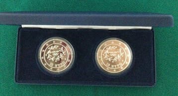 Griekenland. 10 Euro 2004 Olympic Games (2 coins) Proof, Postzegels en Munten