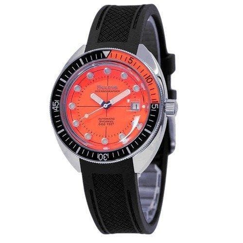 Bulova - Collezione Oceanographer - Edition Orange 41,00 -, Bijoux, Sacs & Beauté, Montres | Hommes