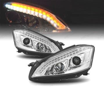 PHARE POUR MERCEDES CLASSE S W221 05-09 TUBE LIGHT FOND CHRO, Verzenden