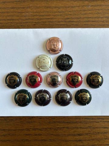 Ruinart, Dom Pérignon, Moët & Chandon, Deutz, Bollinger, Pol