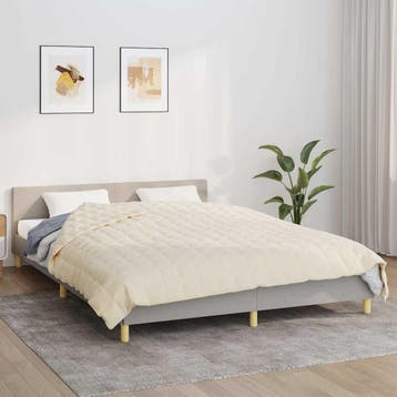 vidaXL Verzwaringsdeken 220x240 cm 15 kg stof, Verzenden, Nieuw