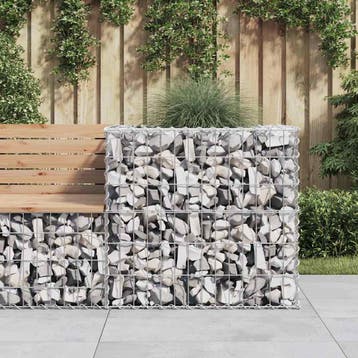vidaXL Schanskorf 70x70x65 cm gegalvaniseerd ijzer, Tuin en Terras, Verzenden, Nieuw