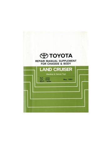 1993 TOYOTA LANDCRUISER CHASSIS & CAROSSERIE WERKPLAATSHAN.., Ophalen of Verzenden