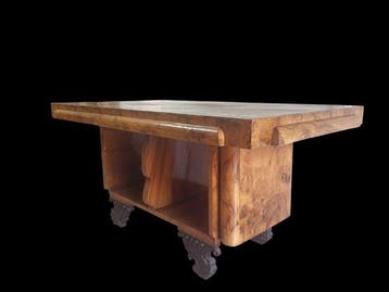 Tafel - Wortelnotenhout - Art Deco-tafel